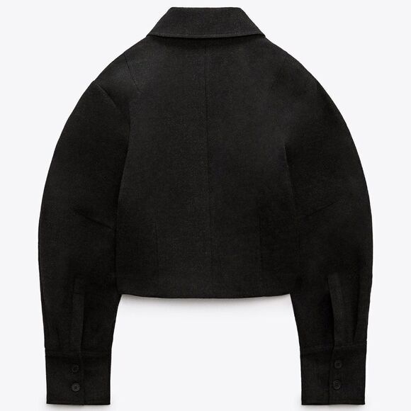 ZARA CROPPED SHIRT JACKET NEW - Picture 6 of 8